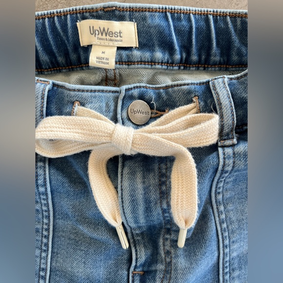 UpWest Drawstring/Elastic Waist Jeans Size: M - Picture 3 of 6